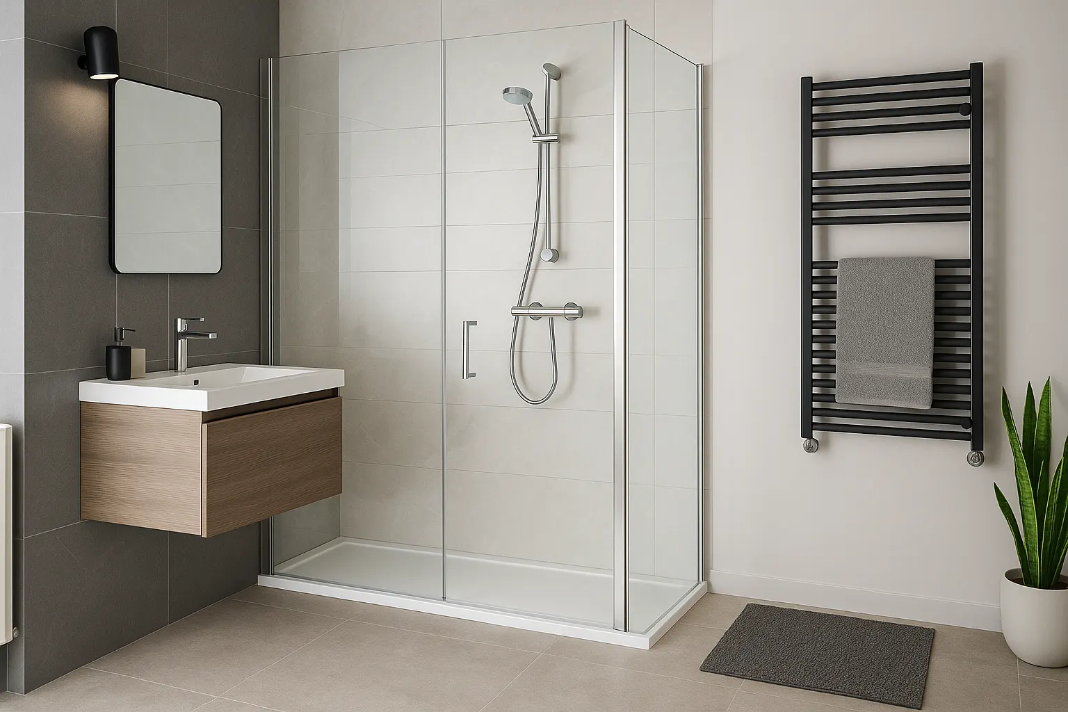 douche contemporaine