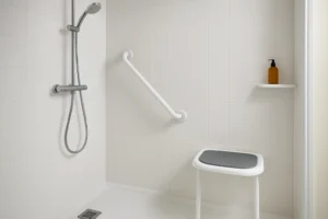 salle de bain blanche