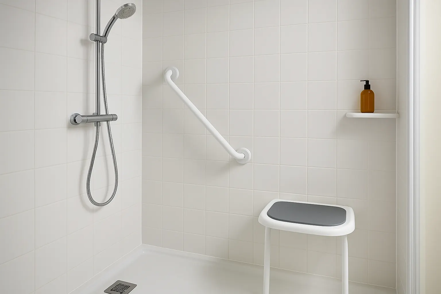 salle de bain blanche